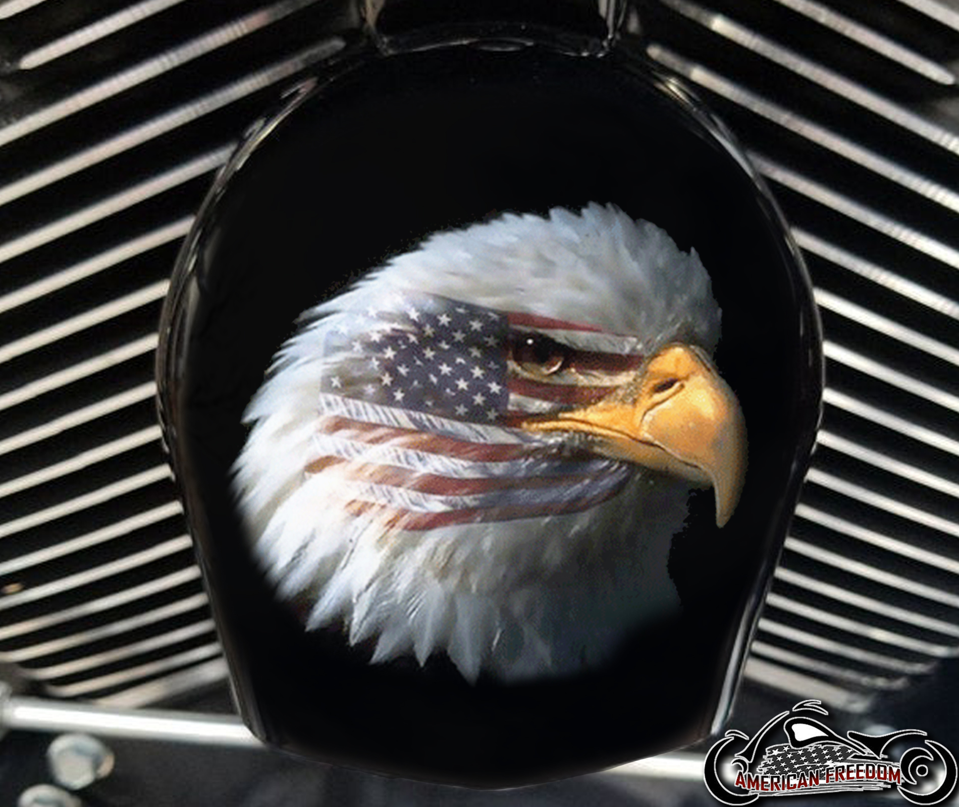 Custom Horn Cover - Eagle Flag 2